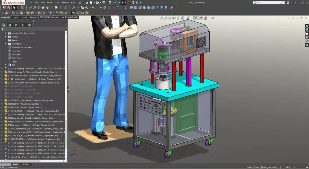 Can Sealing Machine with Pressure Injection 3D model