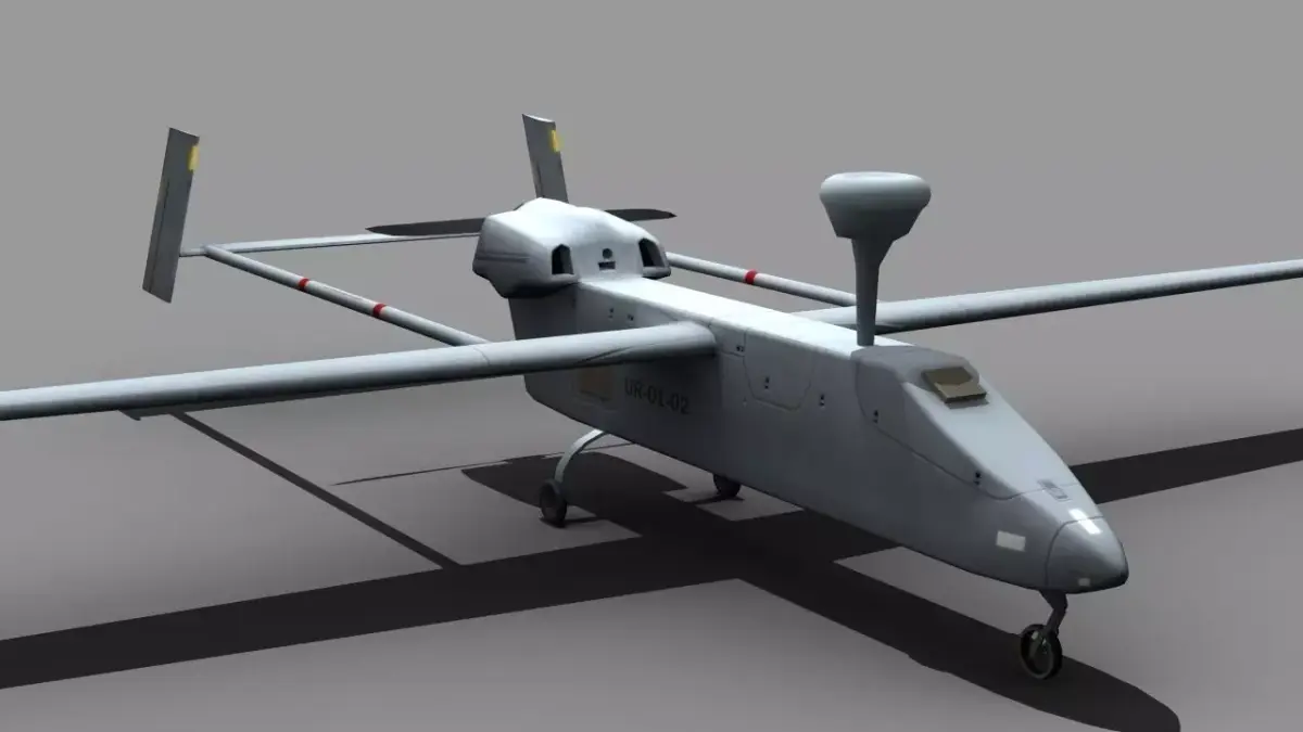 UAV IAI Searcher Low-poly 3D model