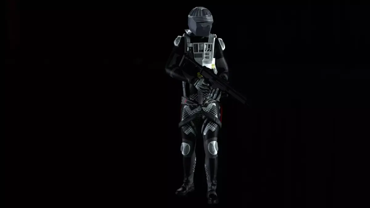 Robot Soldier - Assault Soldier Low-poly 3D model 24