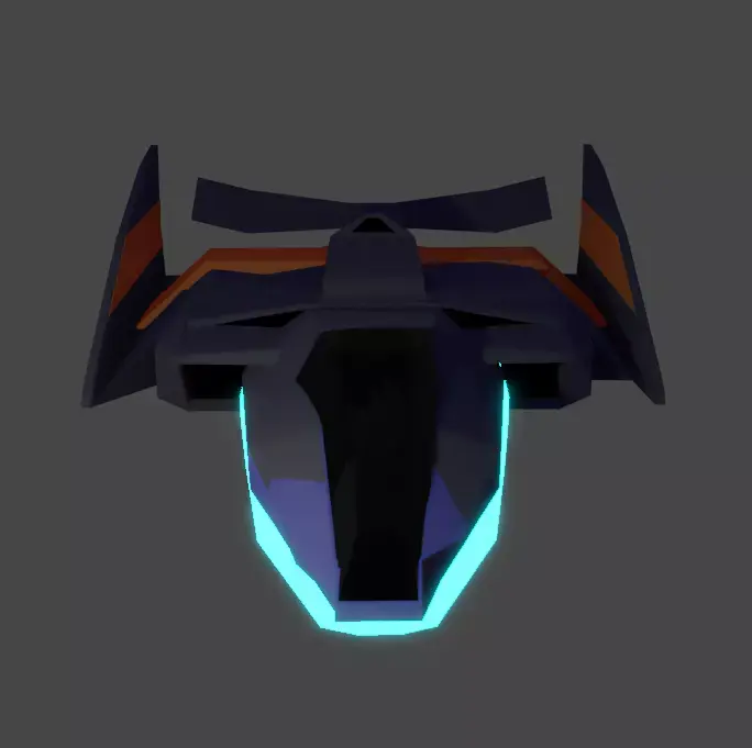 Futuristic Racing Vehicle 3D model