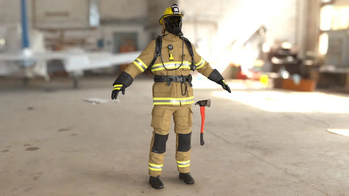  Mens Firefighter Uniform 