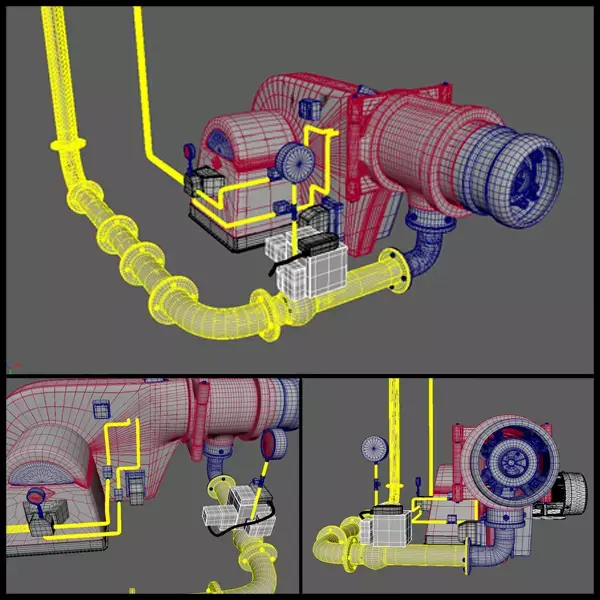 WM Monarch Burner - High Poly - Animation Ready 3D model