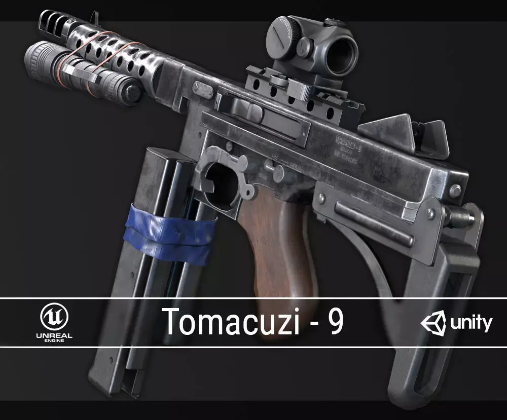 PBR Improvised Tomacuzi - 9 Low-poly 3D model