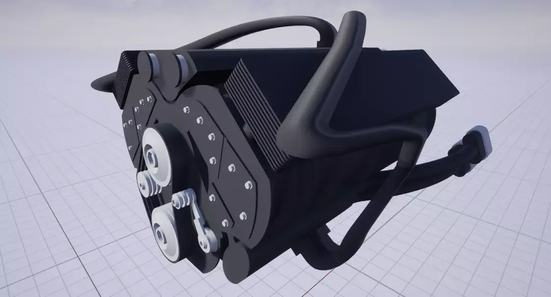 GM Engine 3D model