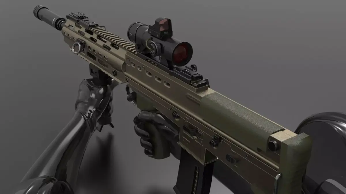 SA80 L85A3 Weapon Fps-Tps Low-poly 3D model