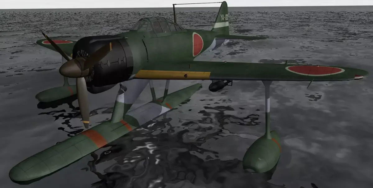 Nakajima A6M2-N Rufe 3D model