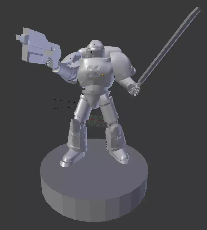 Galactic Crusader Paladin 3D Print 3D print model
