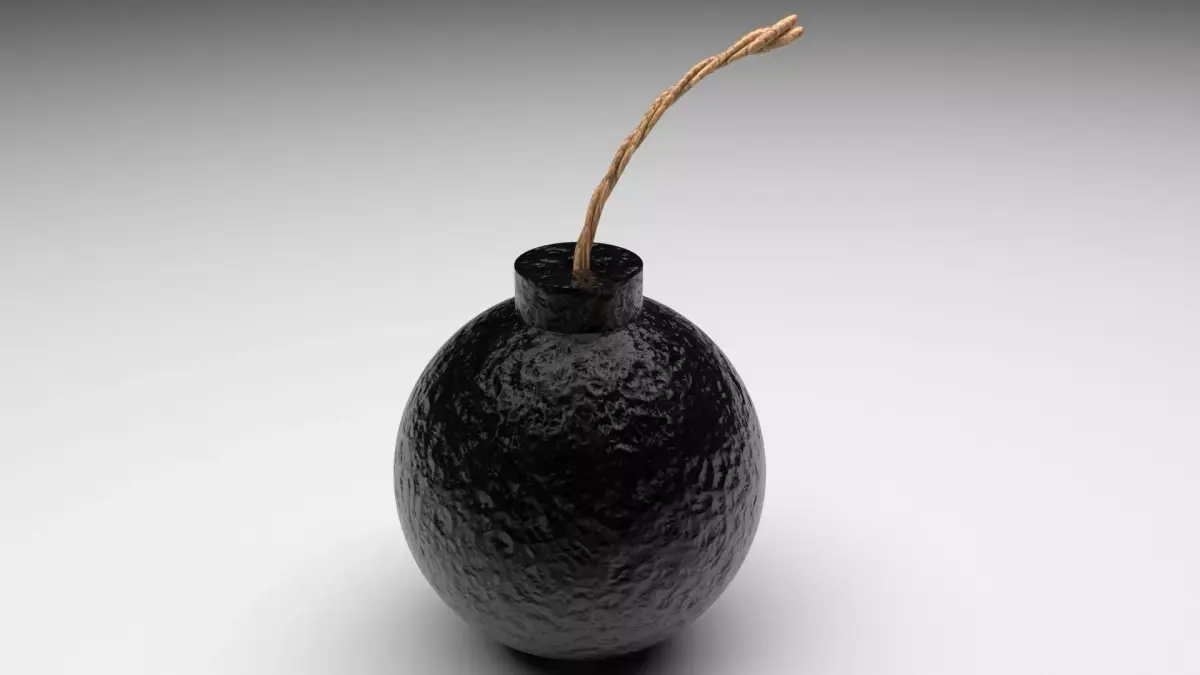 Round Bomb 3D model