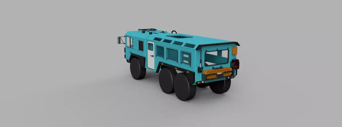 Crawler Cat 1 6x6 Expedition Cab - 1-10 RC body attachment 3D print model