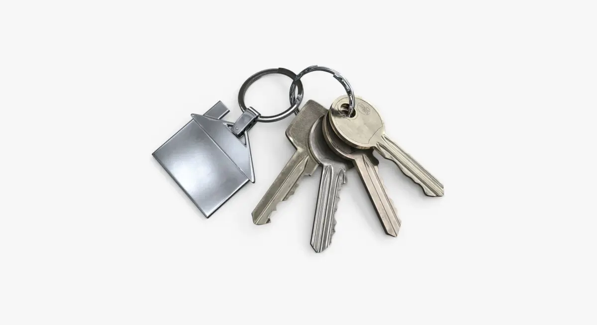 Keys with Keychain 3D model purchase