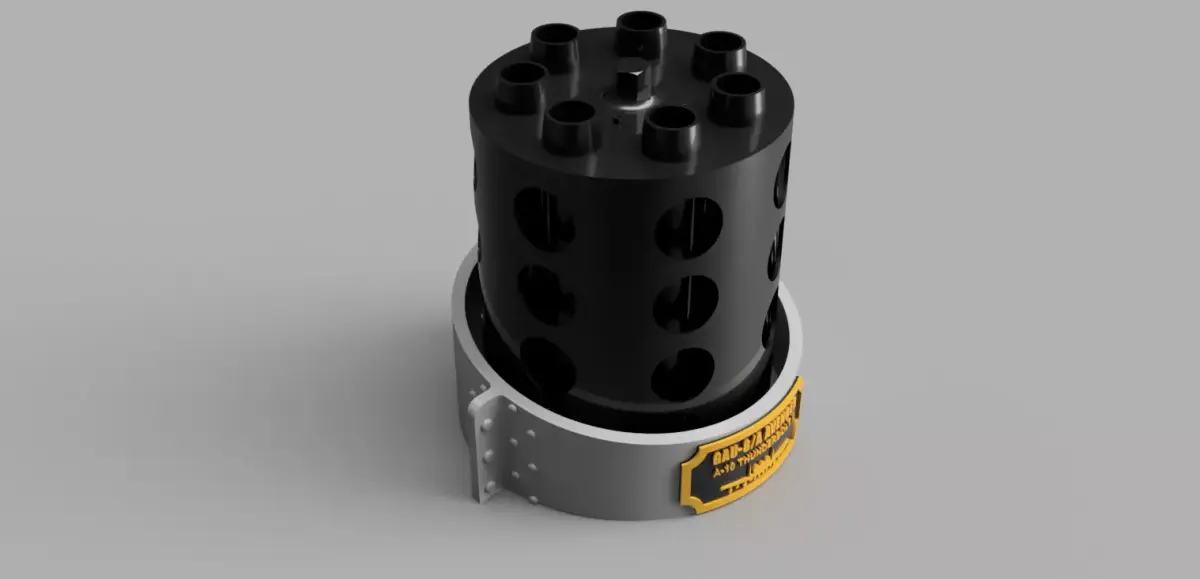 A-10 GAU-8 Avenger Full-Scale Model 3D print model