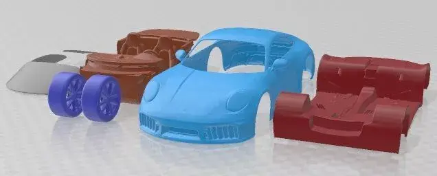 Porsche Carrera 911 GTS 2025 Printable Car 3D print model