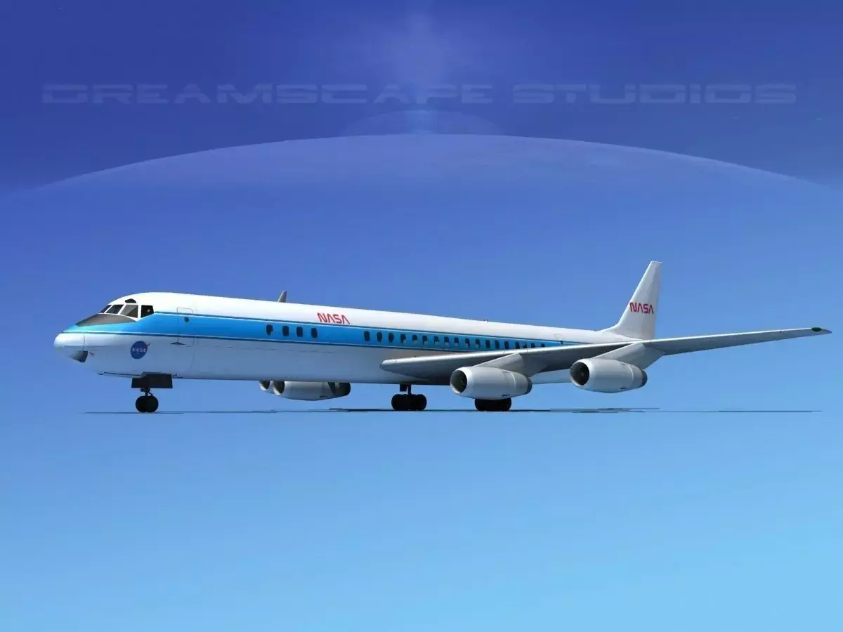 Douglas DC-8-63 NASA 3D model