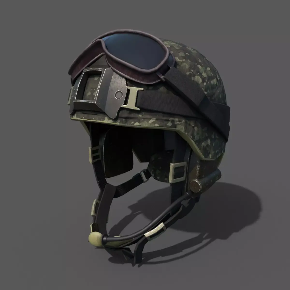 Scifi military helmet ver 2 Low-poly 3D model