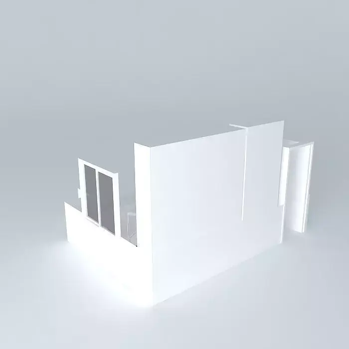Office Storage shelves and tables Free 3D model