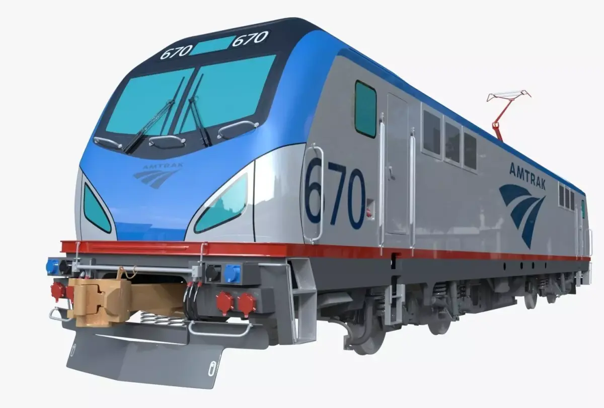 Siemens acs-64 locomotive 3D model