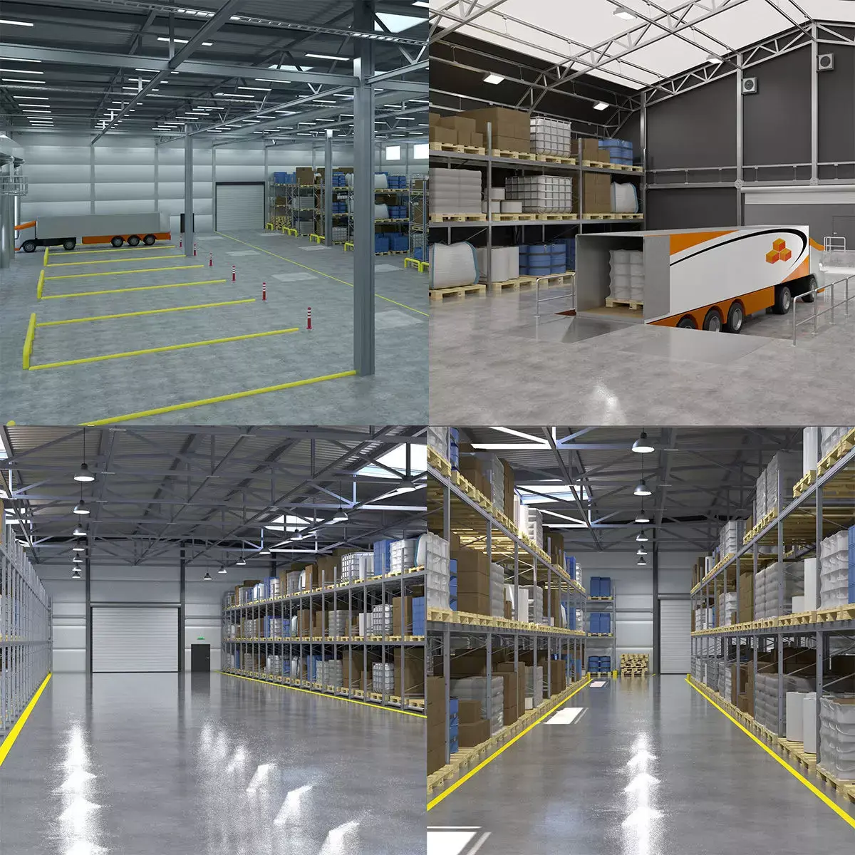 Warehouses Pack 3D model