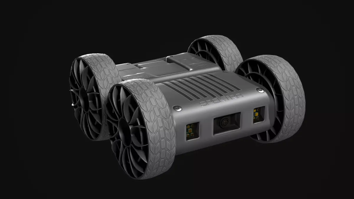 Mini UGV Drone PBR Game Ready Low-poly 3D model