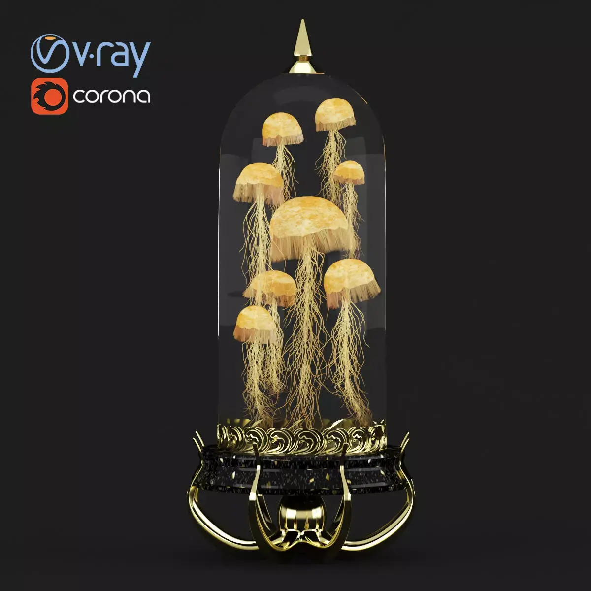 Jellyfish Decorative 3D model