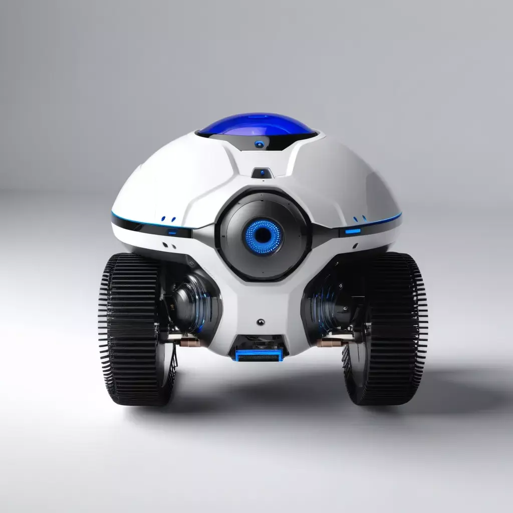 Futuristic Robotic Surveillance Rover 3D model