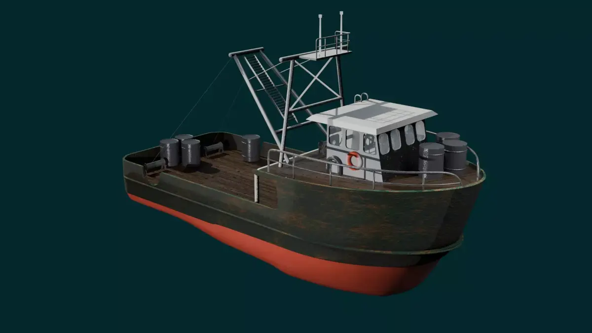 Dirty Ship Azura 3D model