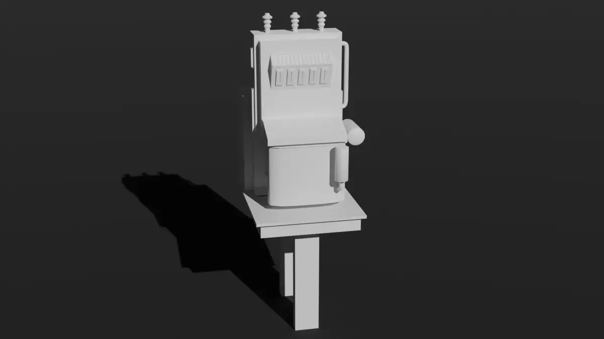 Soviet type electrical power distribution transformer Low-poly 3D model