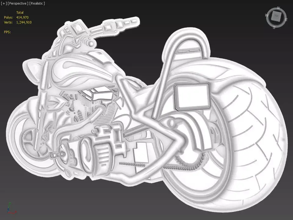 Chopper Suitable for embossing Hot Foil Technique 3D model