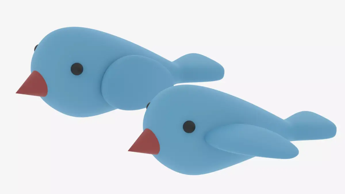 Cartoon Cute Bird 3D model purchase