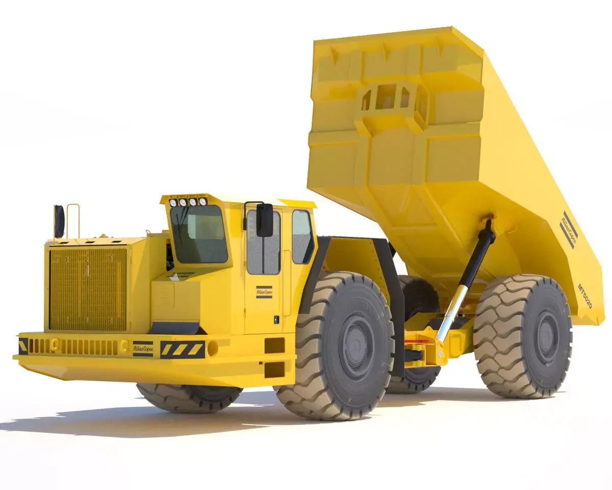 Underground Mining Truck Atlas Copco MT5020 model 3D model
