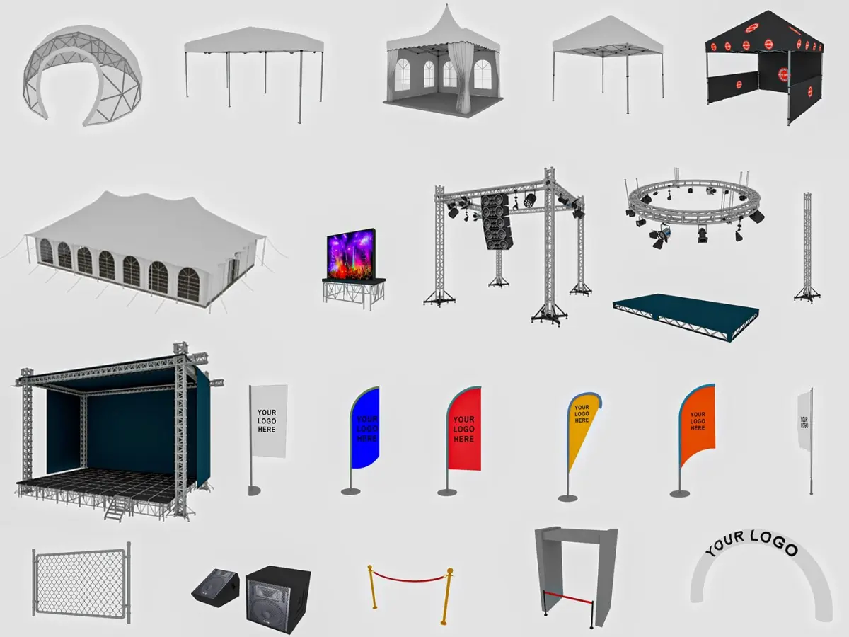 Event Exhibition pack 3D model purchase