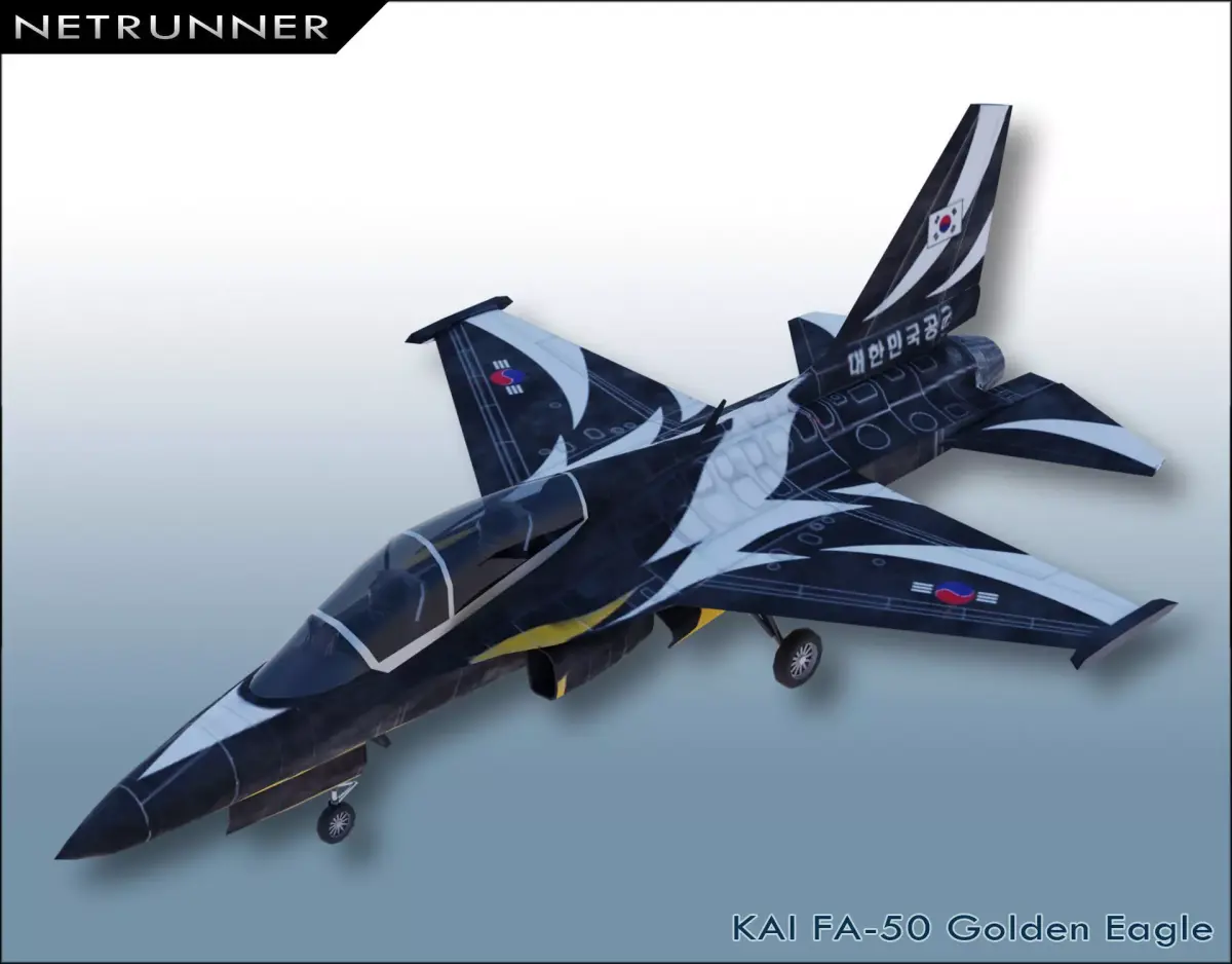 KAI FA-50 Golden Eagle Low-poly 3D model