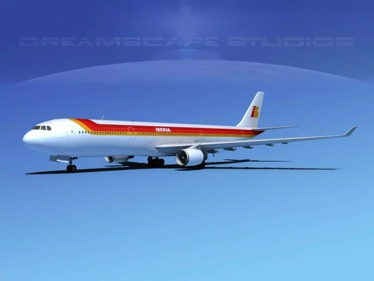 Airbus A330-300 Iberia 3D model