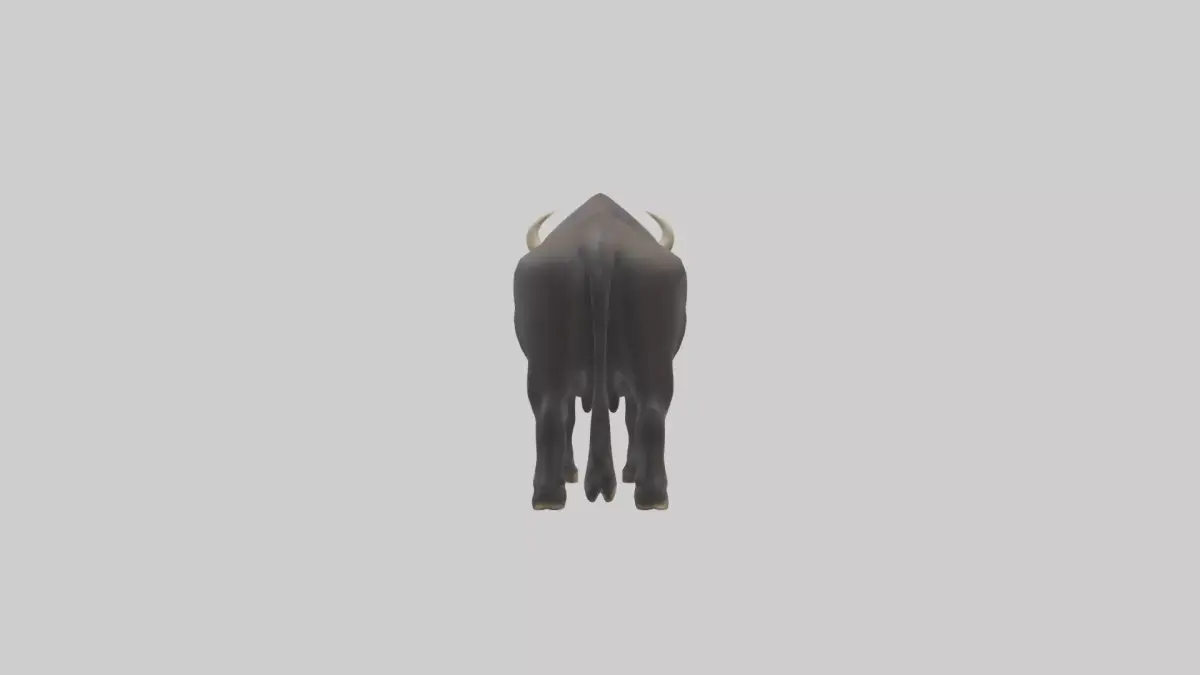 Gaur grazing model 3D model