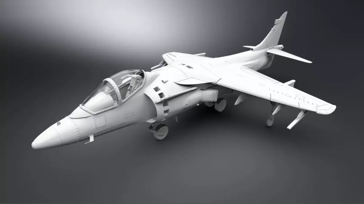 Harrier Jump Jet scale model 3D print model