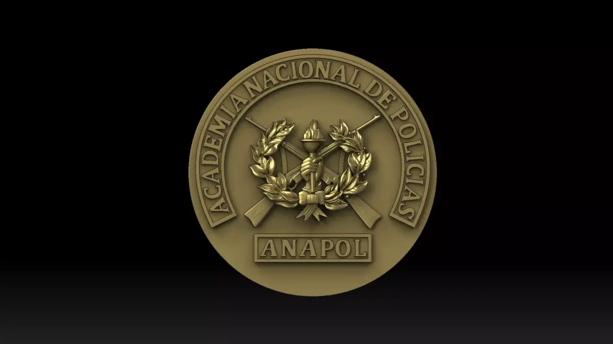 3D LOGO OF THE BOLIVIAN NATIONAL POLICE ACADEMY 3D print model