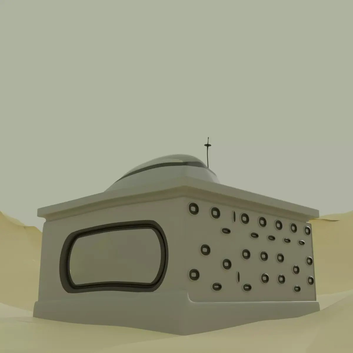 SciFi Tatooine Inspired House 3D model