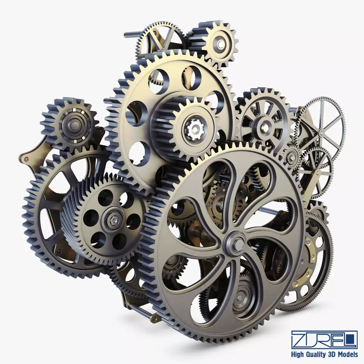 Gear mechanism v 1 3D model