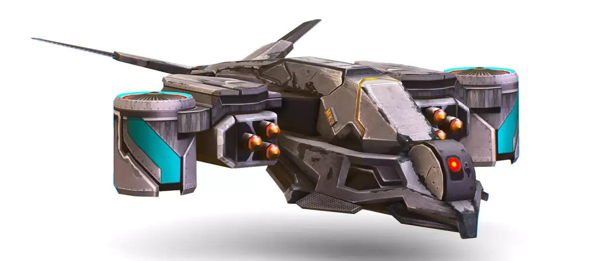 Low Poly 3d Model Flying Military Drone Low-poly 3D model