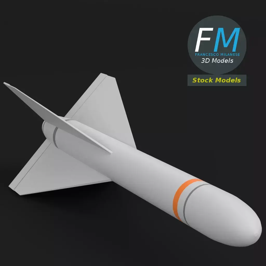 AGM-62 Walleye missile 3D model