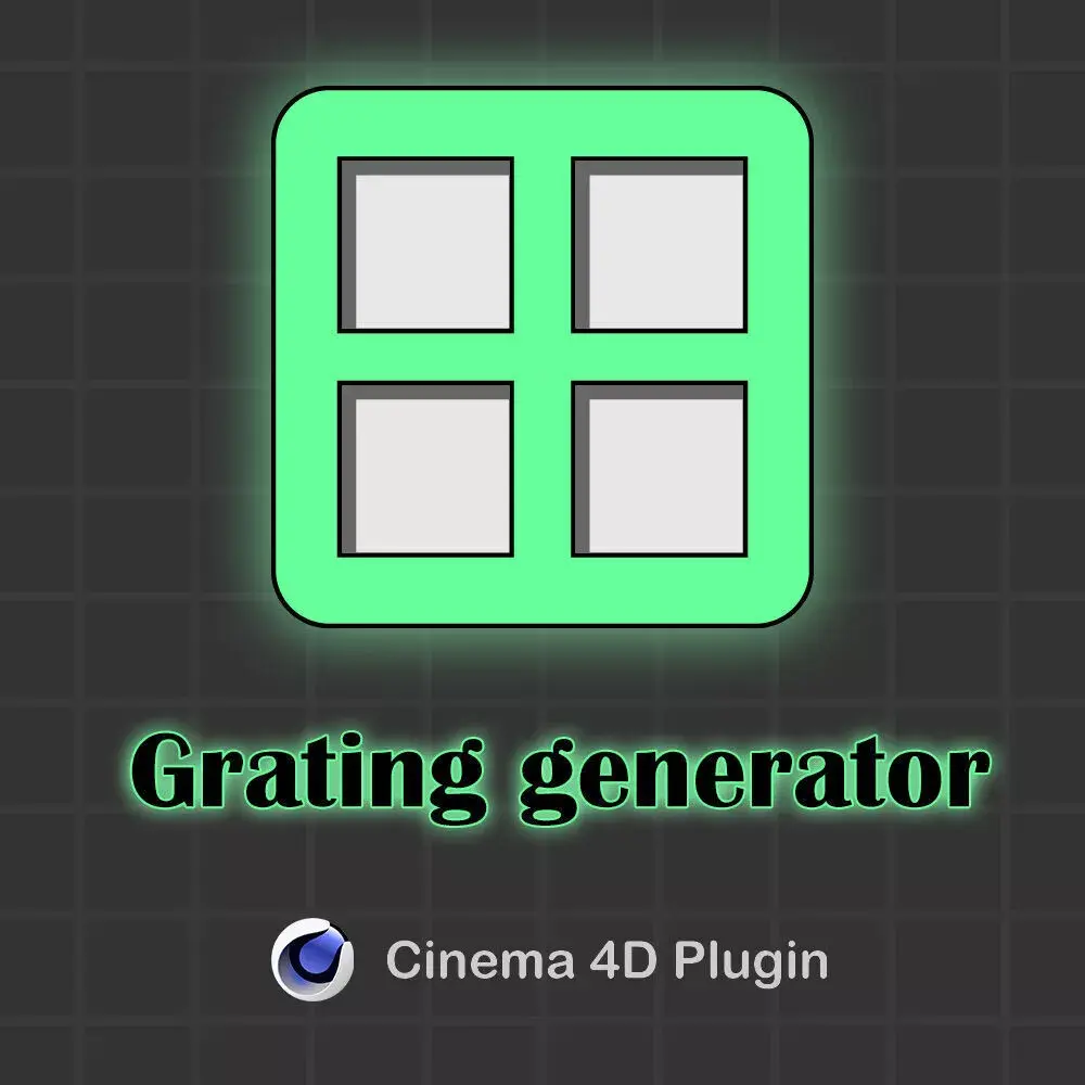 Grating Generator Cinema 4D Plugin Create Grids Louvers Blinds 3D model