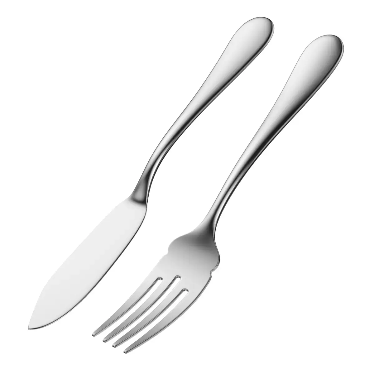 Fish Knife and Fork Generic Cutlery 3D model