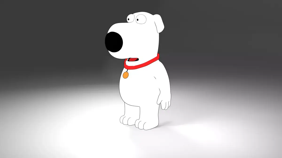 Brian Griffin 3d line-art 3D model