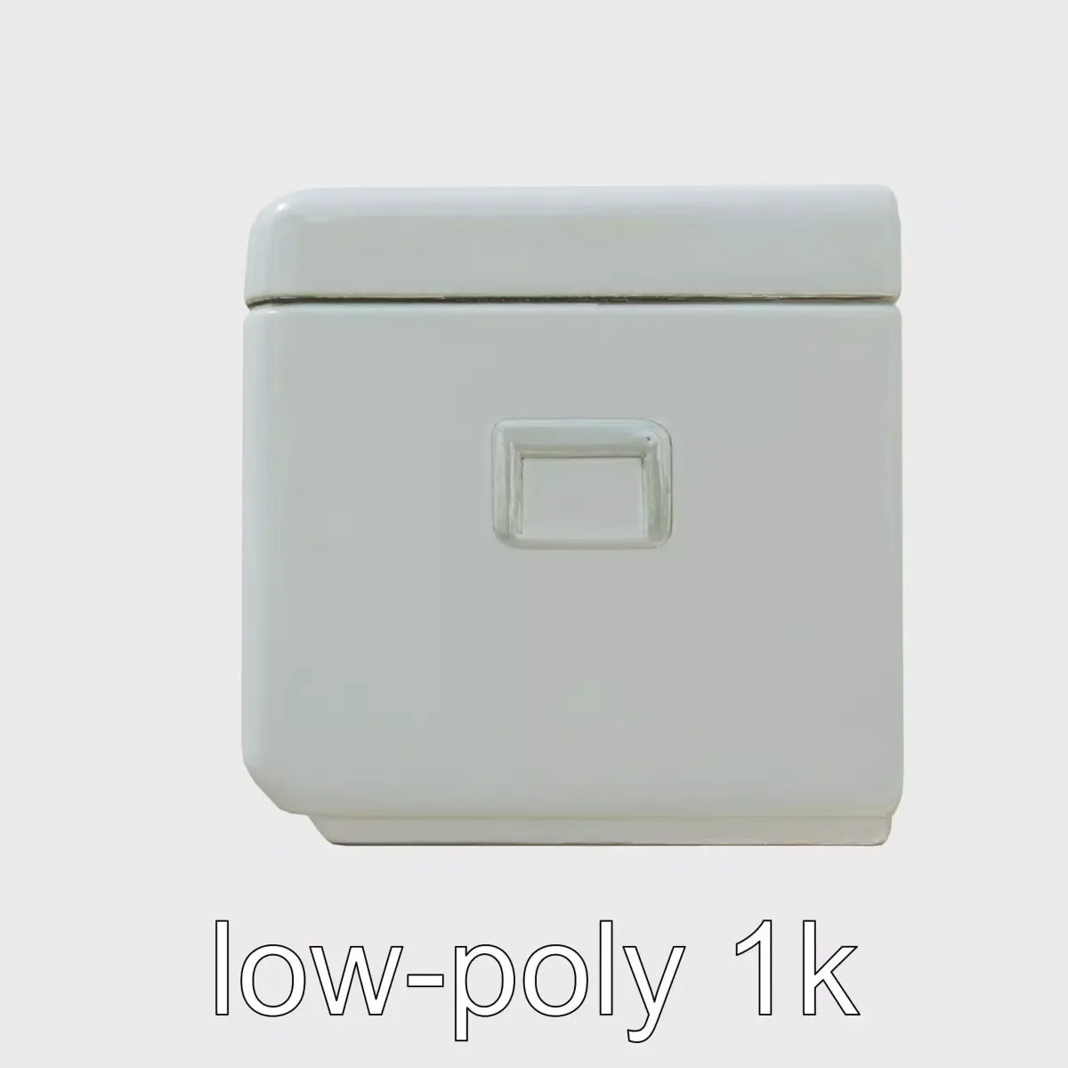 Emergency Medical Storage Chest with Movable Shelves Low-poly 3D model