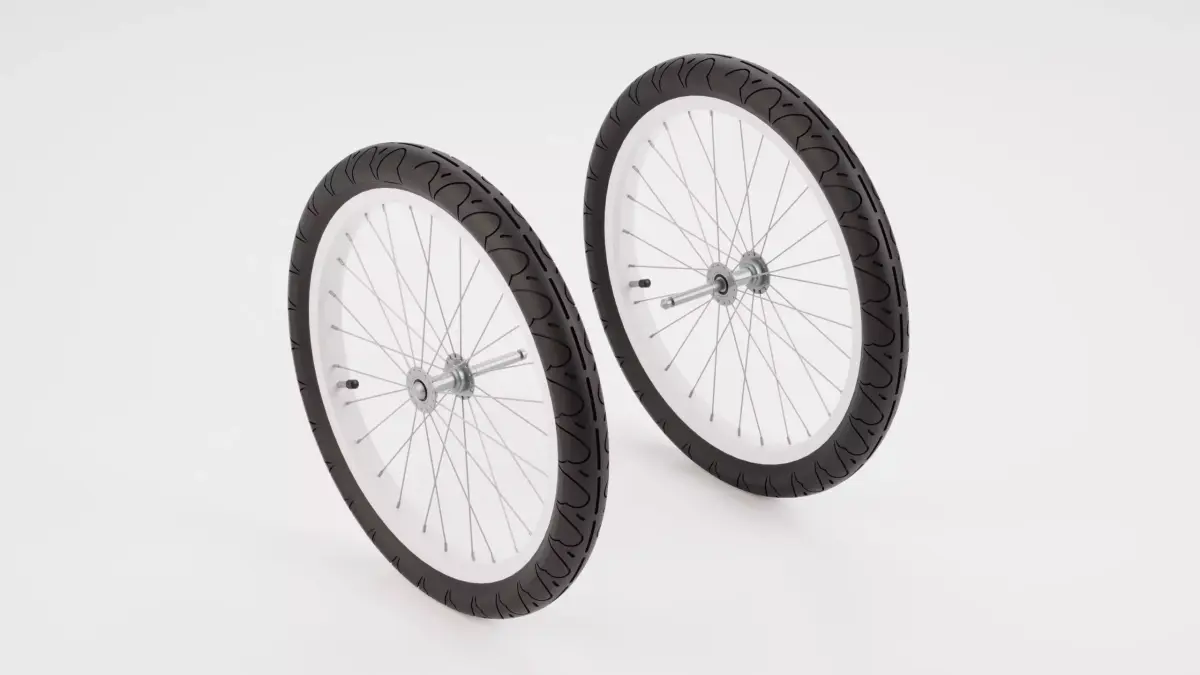 Bike Trailer Wheel 20 inches 3D model