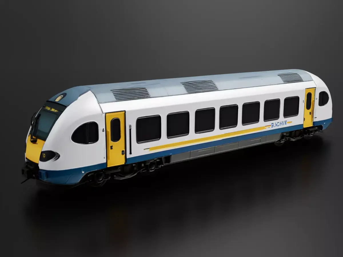 Siberian Train Long Distance Train 02 3D print model