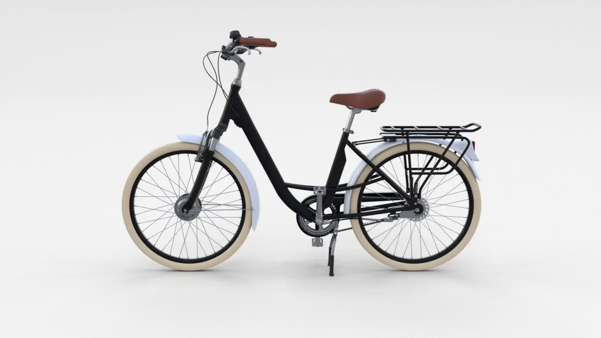 City Bicycle Black 3D model