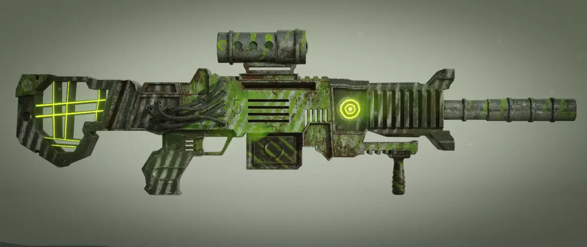 Sci-fi Weapon Low-poly 3D model 2