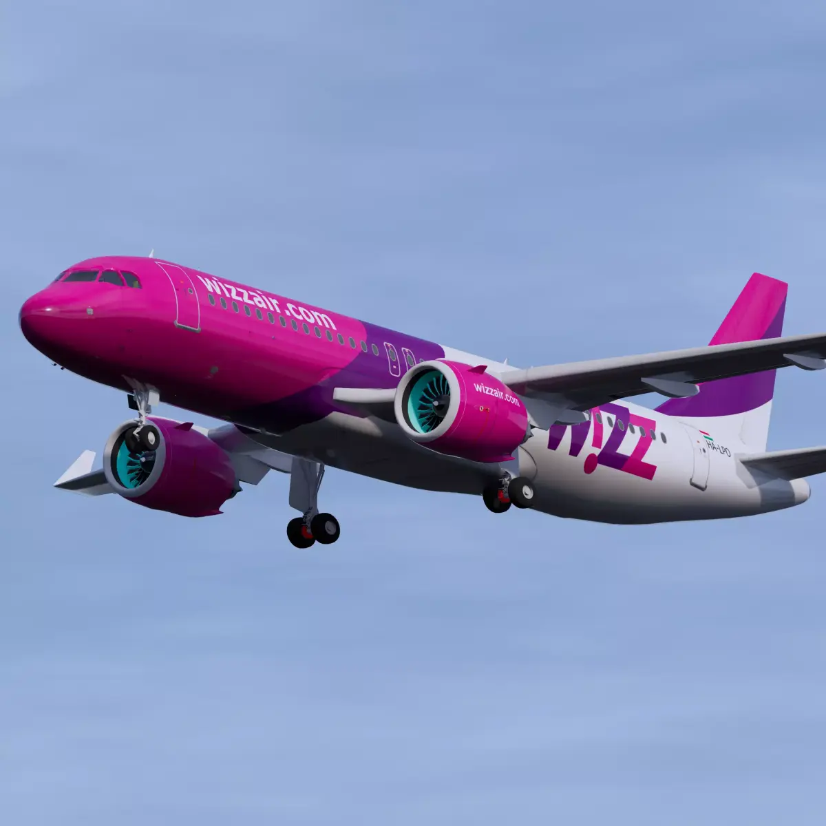 Wizz Air A320 3D model
