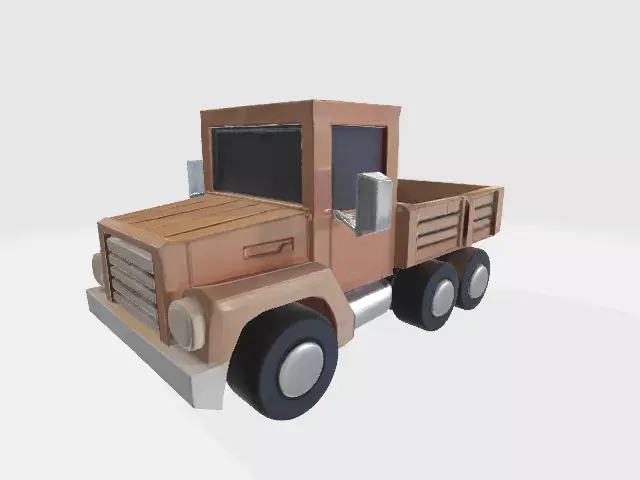 Lowpoly truck Low-poly 3D model