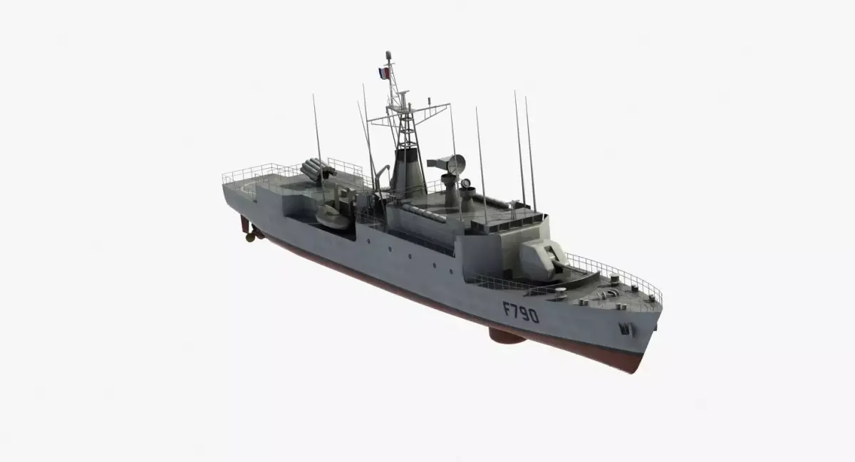 A69 type Avisos Corvette 3D model